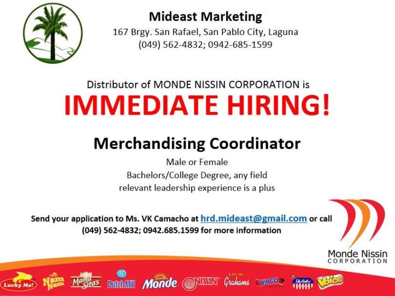 Merchandising Coordinator